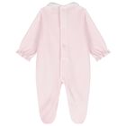 Baby Girls Pink Heart Babygrow, 1, hi-res