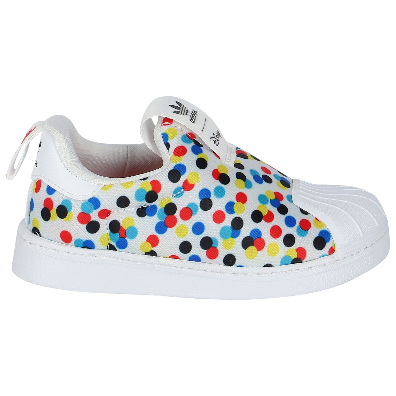 حذاء رياضي سوبر ستار ديزني باللون الأبيض, 1, hi-res