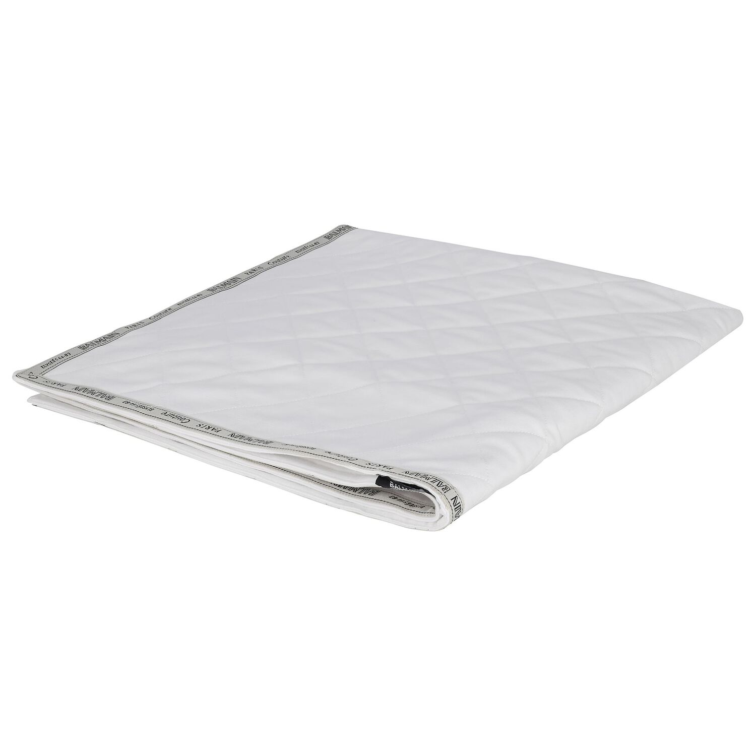 بطانيه اطفال مبطنة بالشعار باللون الابيض, 1, hi-res