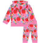Younger Girls Pink Apple Tracksuit, 1, hi-res