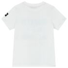 Boys White Logo T-Shirt, 1, hi-res
