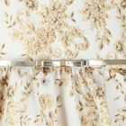 Girls Gold & White Floral Dress, 1, hi-res