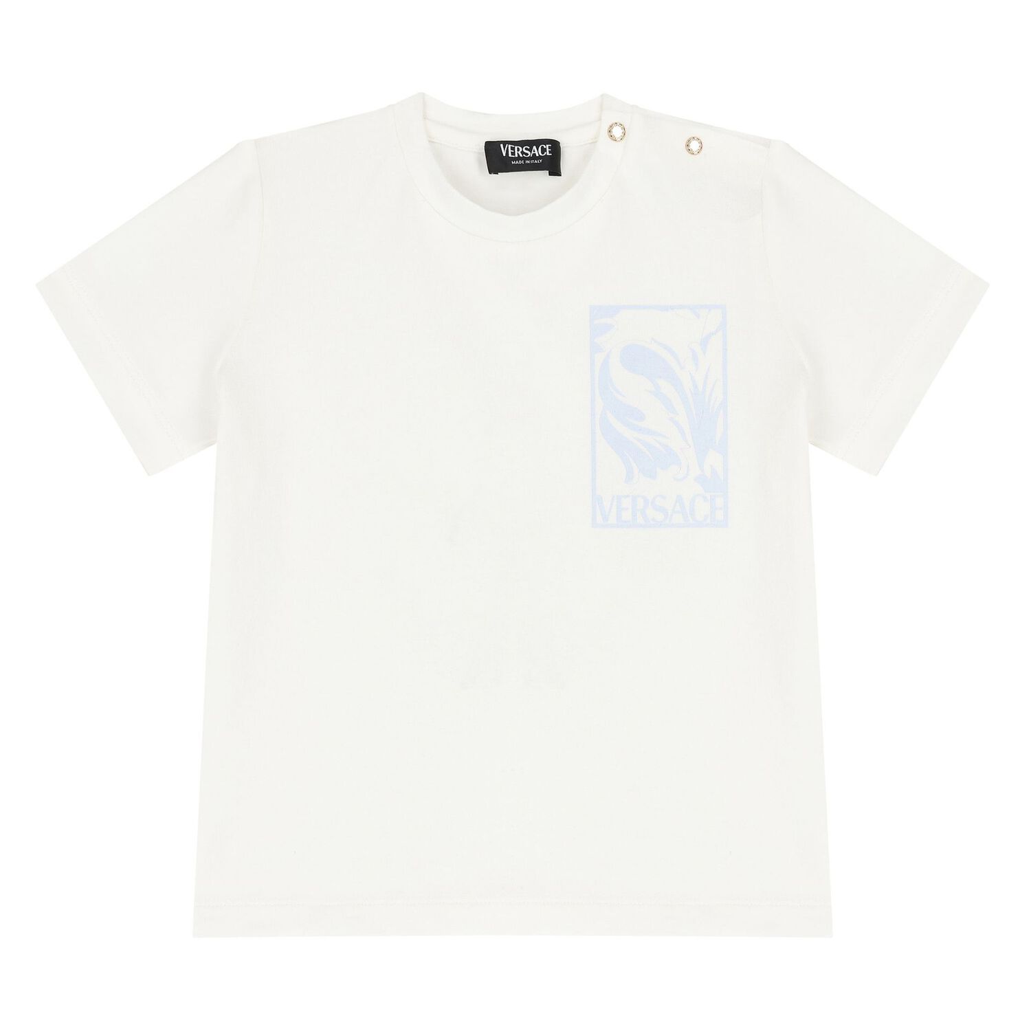 Baby Boys Ivory & Blue Barocco Shorts Set, 1, hi-res image number null
