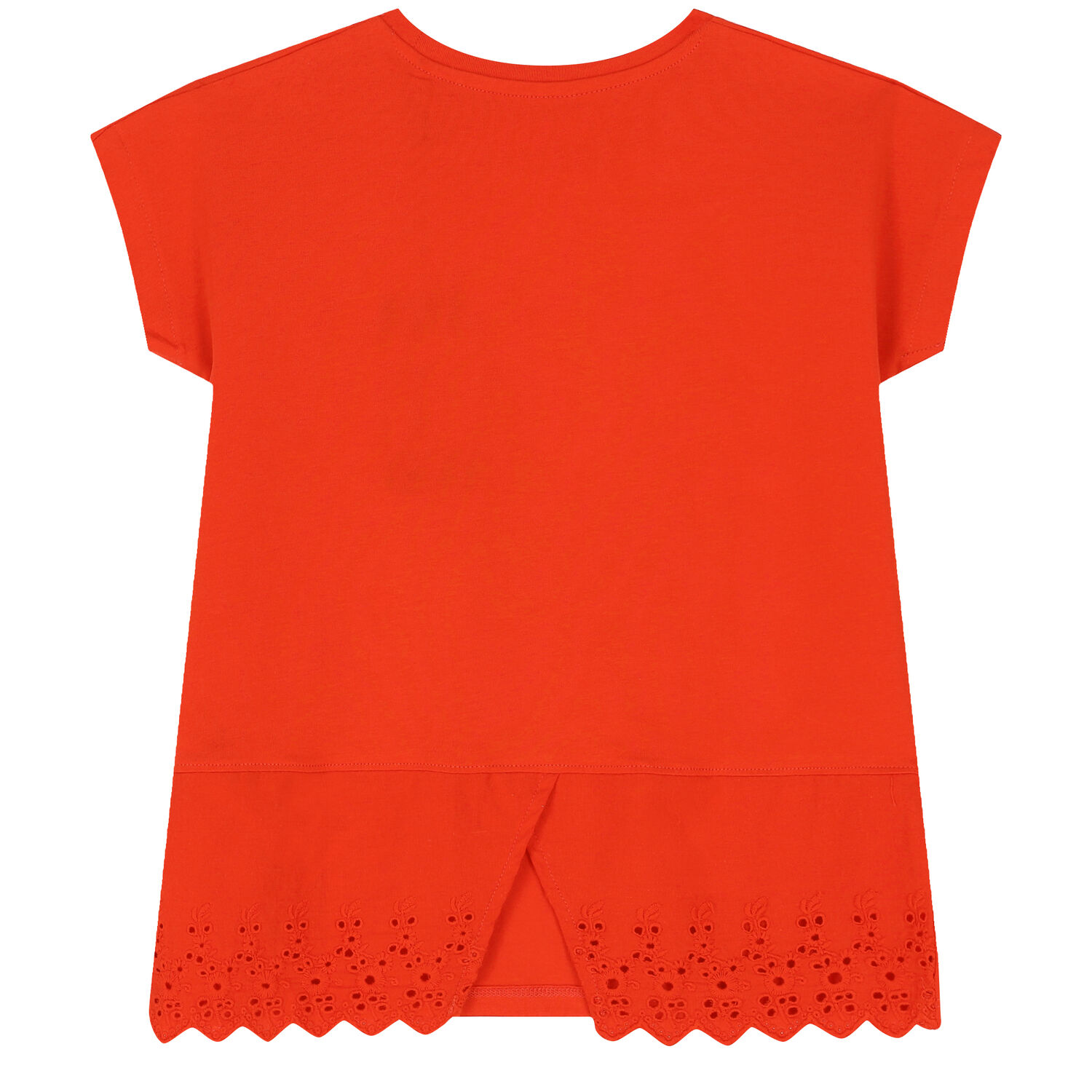 Girls Red Embellished Logo T-Shirt, 2, hi-res