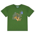 Boys Green Logo T-Shirt, 1, hi-res