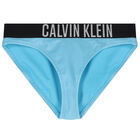 Girls Aqua Logo Ribbed Bikini, 1, hi-res