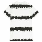 فستان تيشيرت بالشعار باللون الابيض للبنات, 1, hi-res