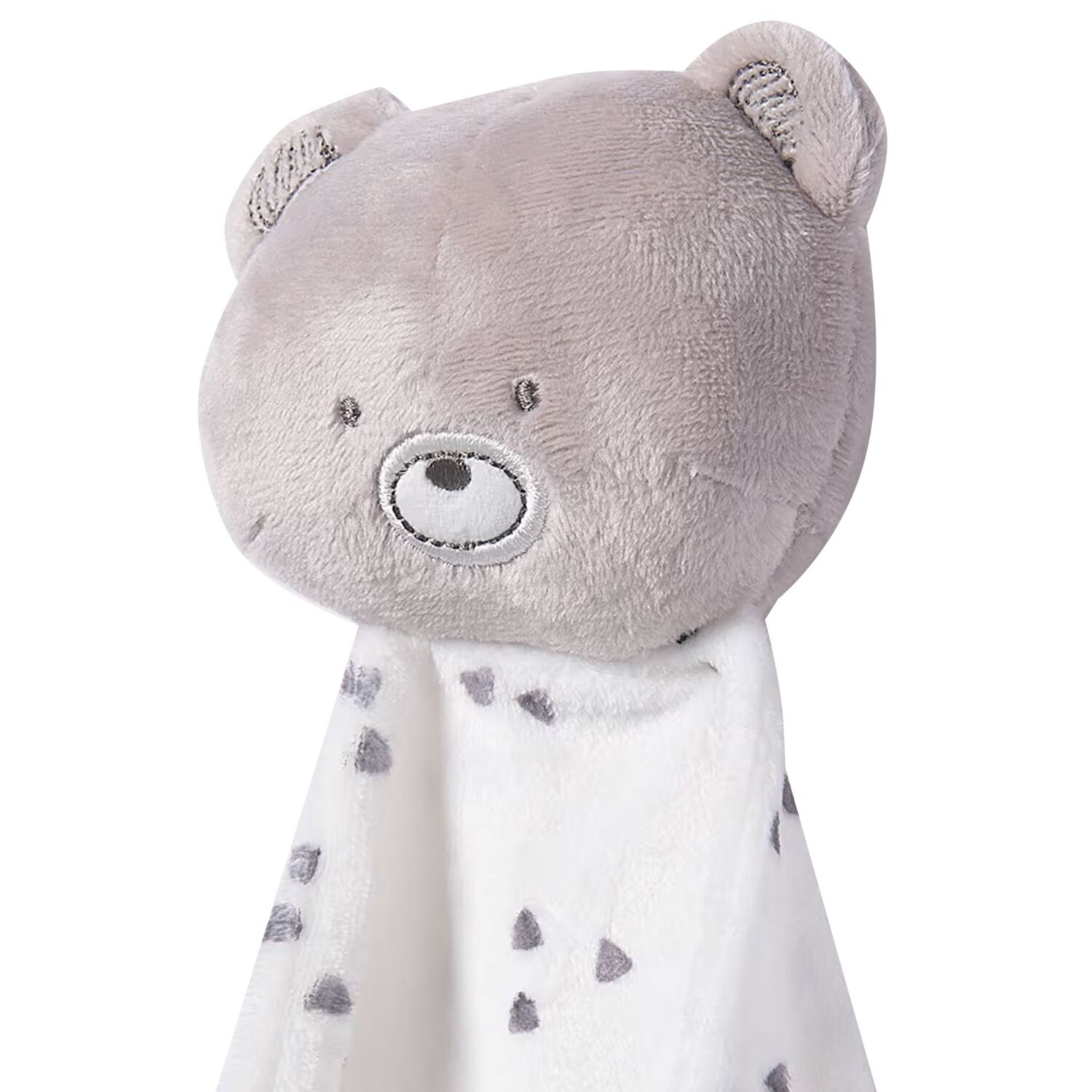 White Teddy Bear Baby Doudou Comforter, 1, hi-res