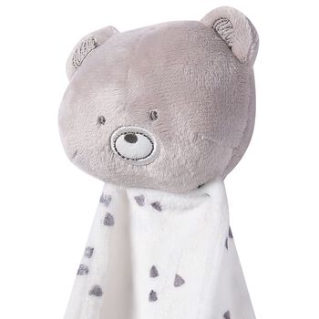 White Teddy Bear Baby Doudou Comforter