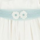 Younger Girls White Tulle Dress, 1, hi-res