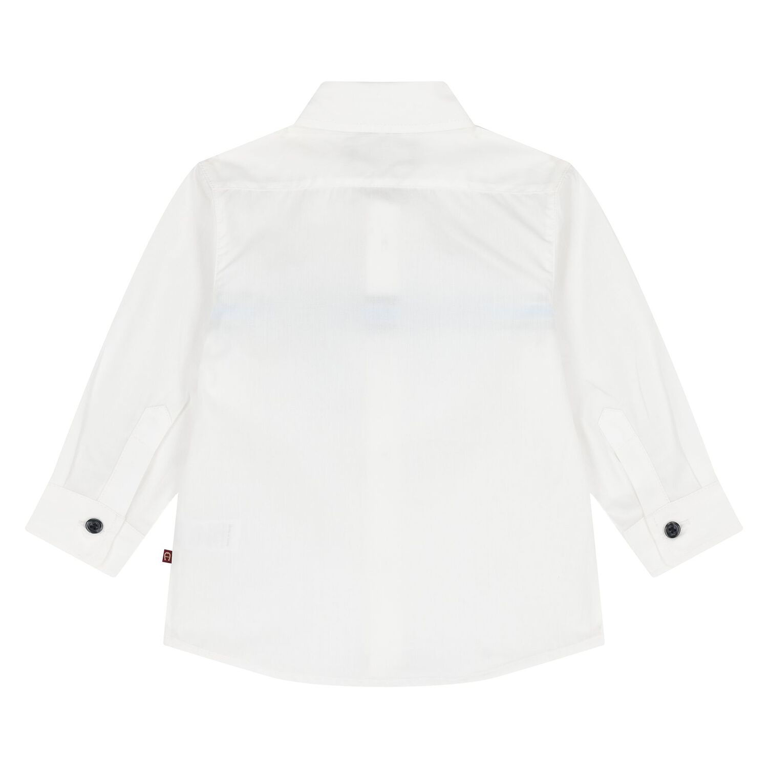 Younger Boys White Logo Shirt, 1, hi-res