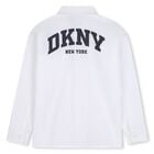 Boys White Logo Shirt, 1, hi-res
