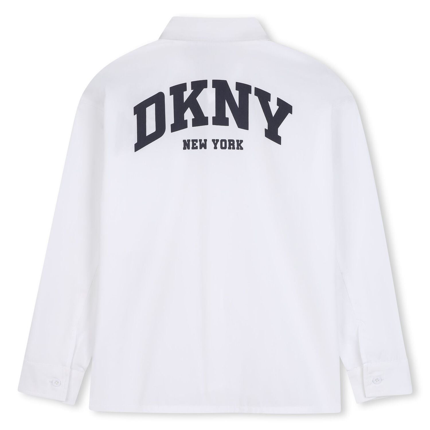 Boys White Logo Shirt, 1, hi-res