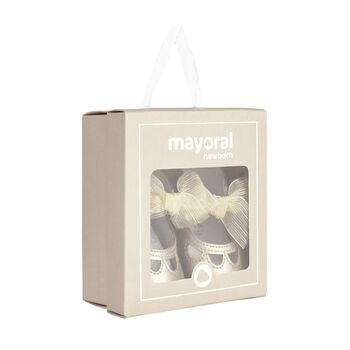 Baby Girls Gold Bow Pre Walker Shoes