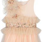  Girls Pink Sequin Tiered Dress, 1, hi-res