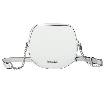 Girls White Logo Handbag