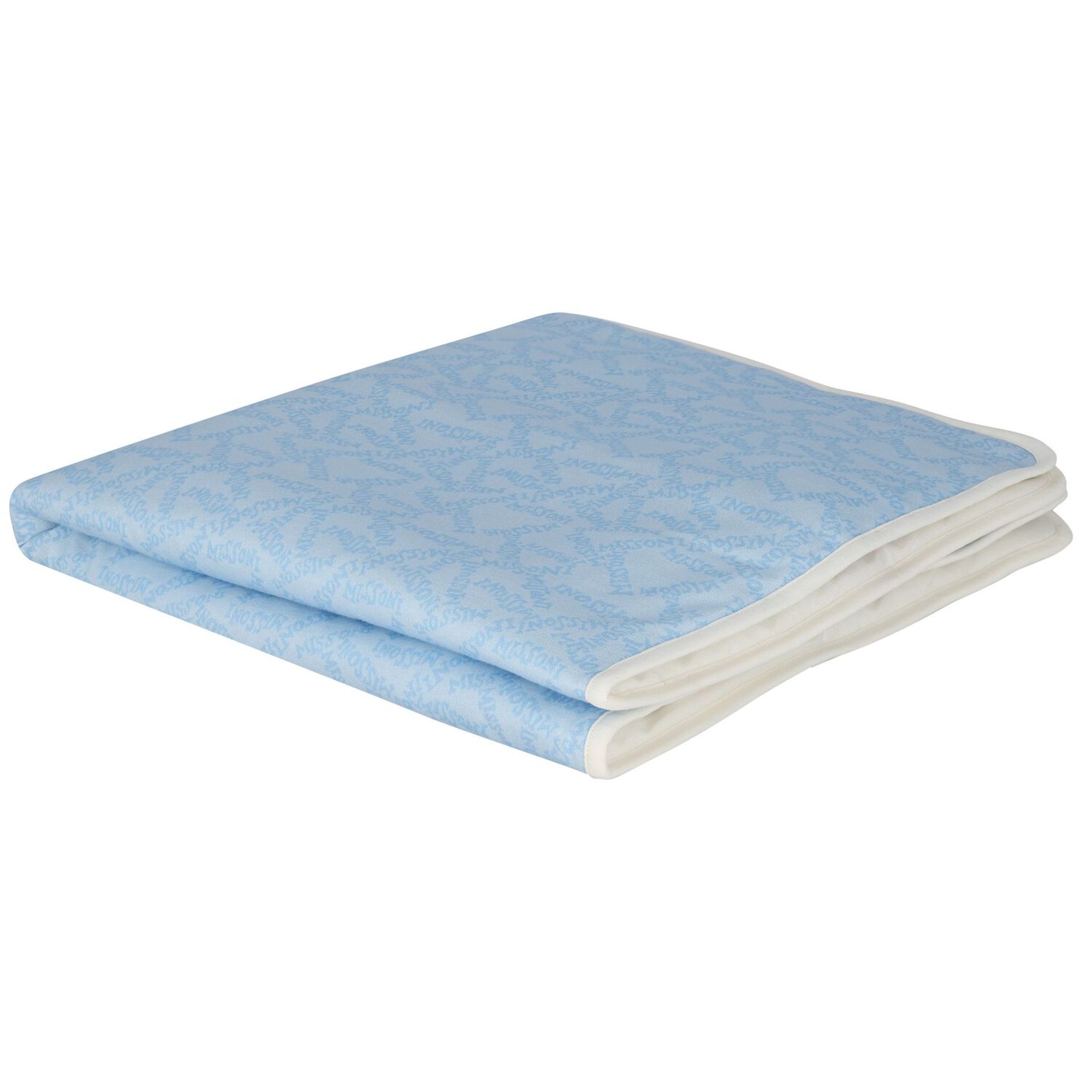 Baby Boys Blue Logo Blanket, 2, hi-res