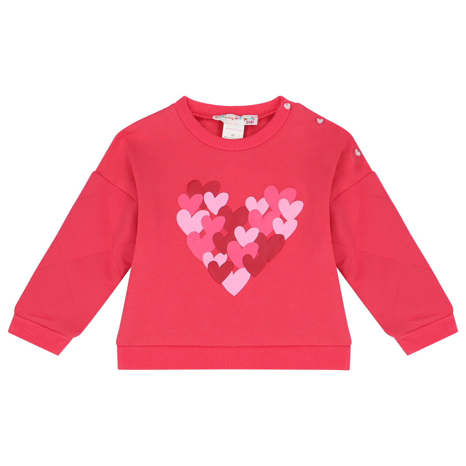 Girls Pink Hearts Skirt Set, 1, hi-res image number null