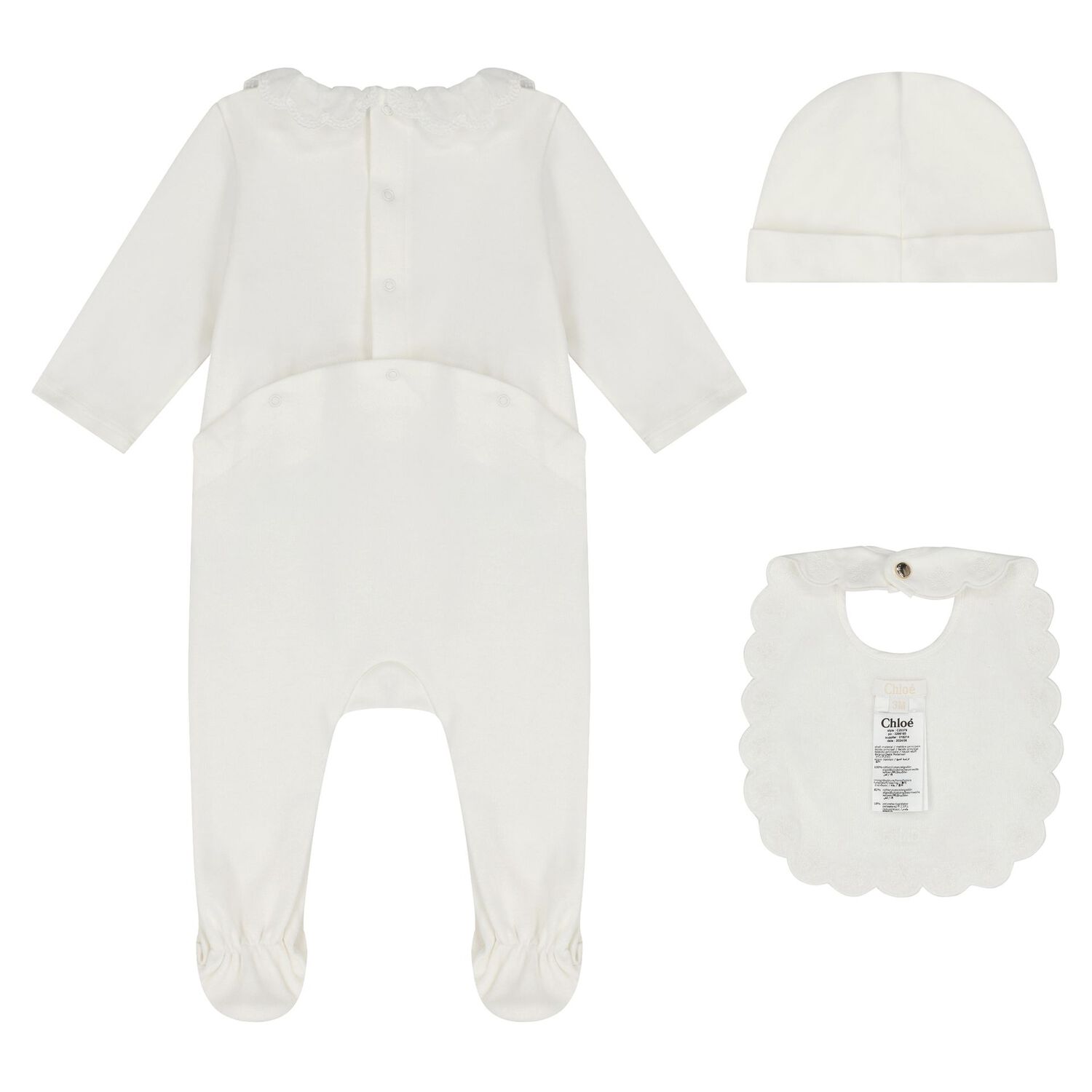 Baby Girls Ivory Babygrow Gift Set, 1, hi-res