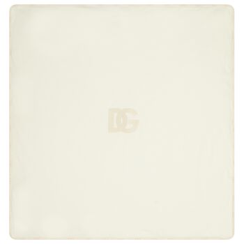 Ivory & Beige Logo Baby Blanket