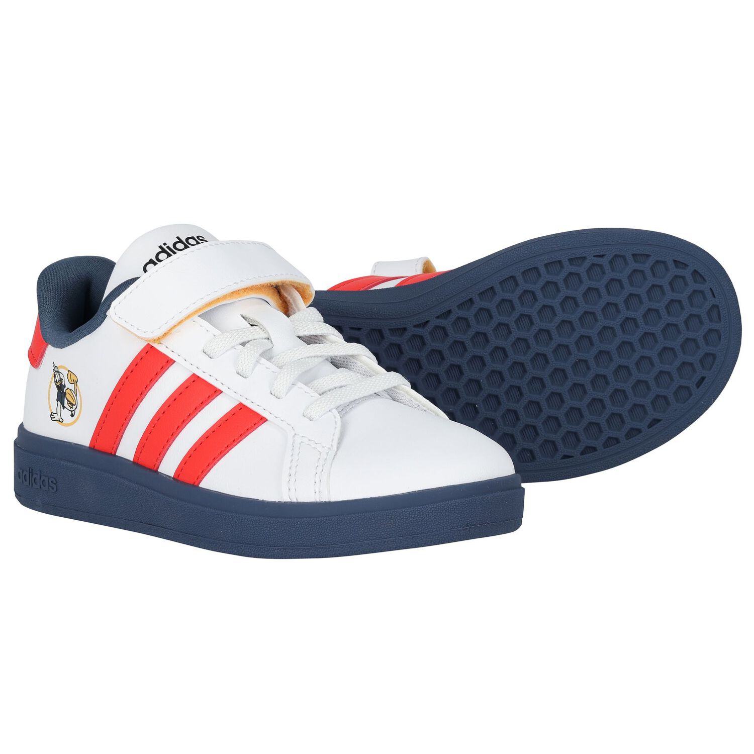 White & Blue Daisy Duck Trainers, 1, hi-res image number null