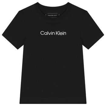Boys Black Logo T-Shirt