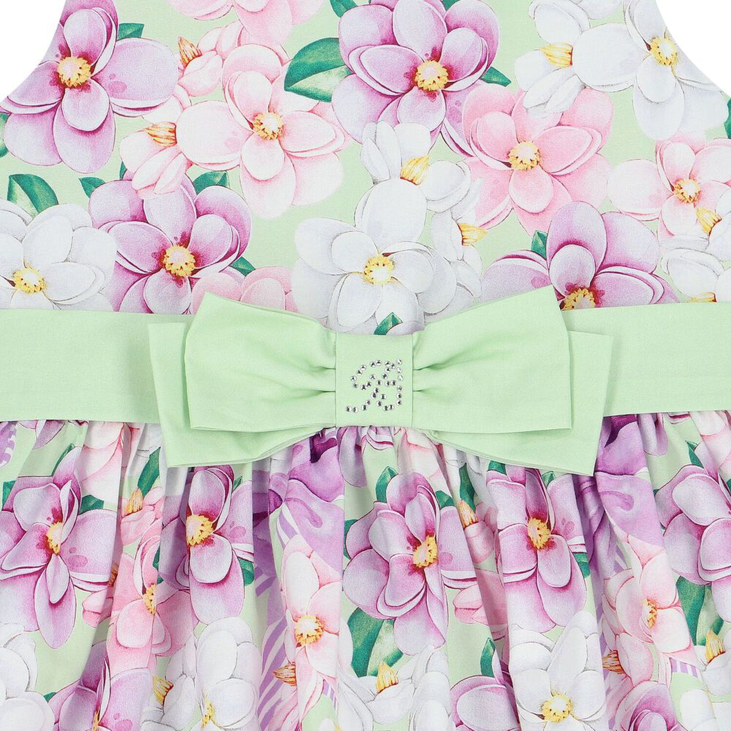 Girls Purple & Green Floral Dress, 1, hi-res image number null