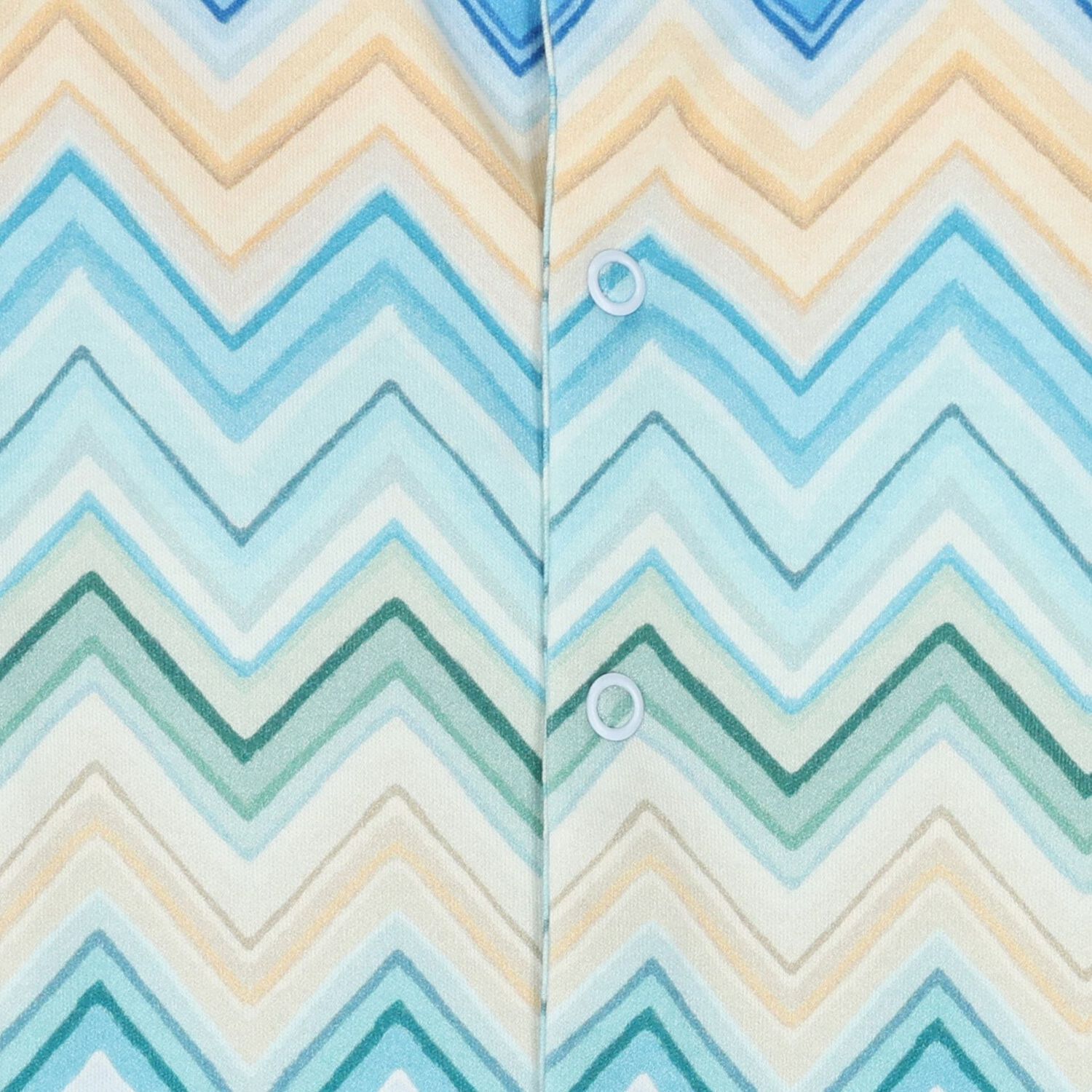 طقم أفرول بتصميم متعرج باللون الأزرق والأصفر, 2, hi-res