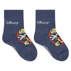 Multi-Coloured Disney Logo Socks ( 5-Pack ), 1, hi-res