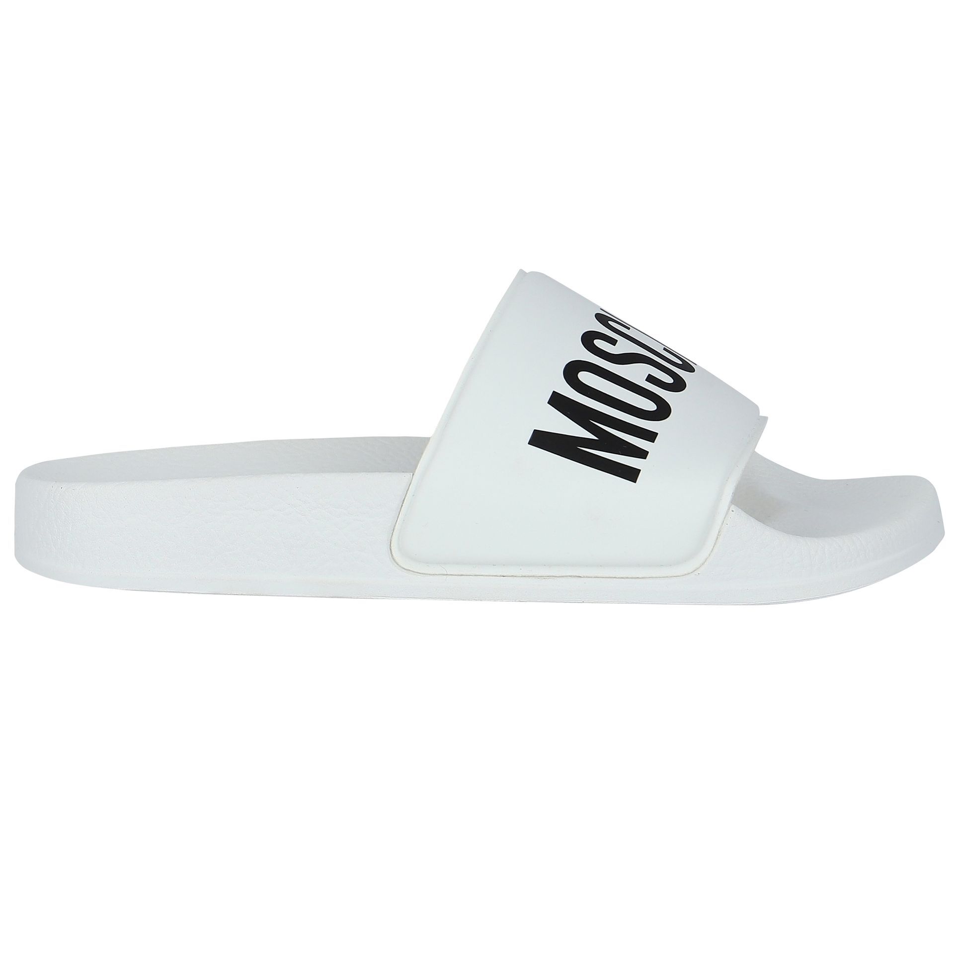Moschino white sliders online