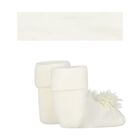 طقم  بنات ربطة رأس و جوارب باللون العاجي, 1, hi-res