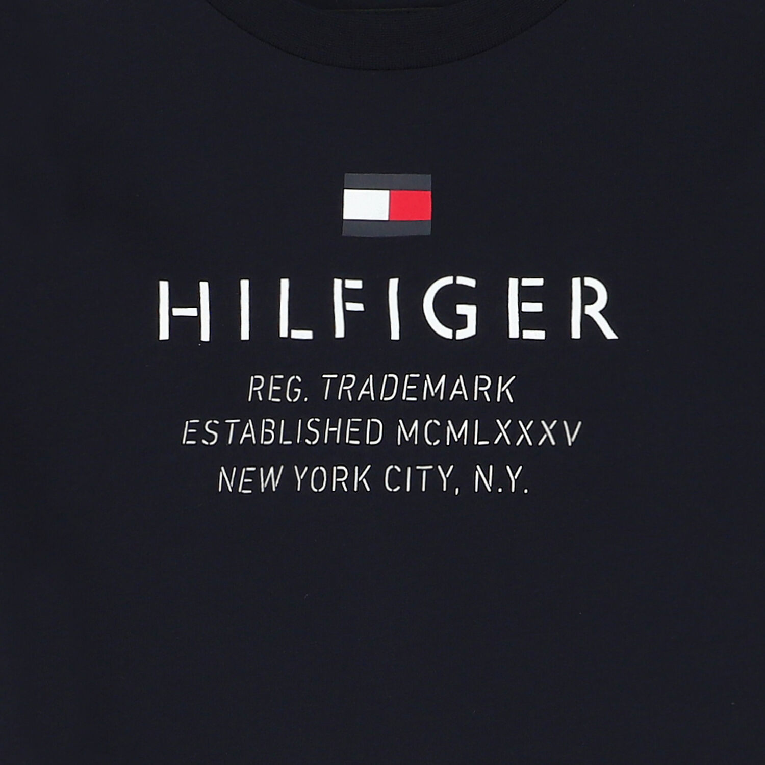 تيشيرت بالشعار باللون الكحلي للأولاد, 1, hi-res