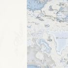 Baby Boys Blue & Grey Geo Map Baby Blanket, 1, hi-res