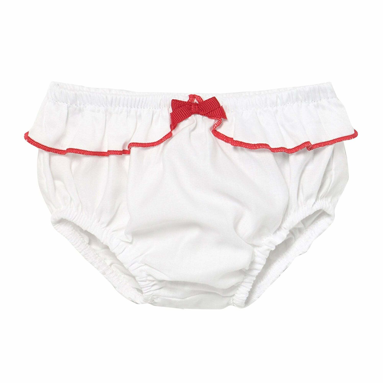 طقم فستان بالزهور باللون الابيض والاحمر للبنات, 1, hi-res image number null