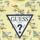 Baby Boys Yellow & Navy Blue Logo Shorts Set, 1, hi-res