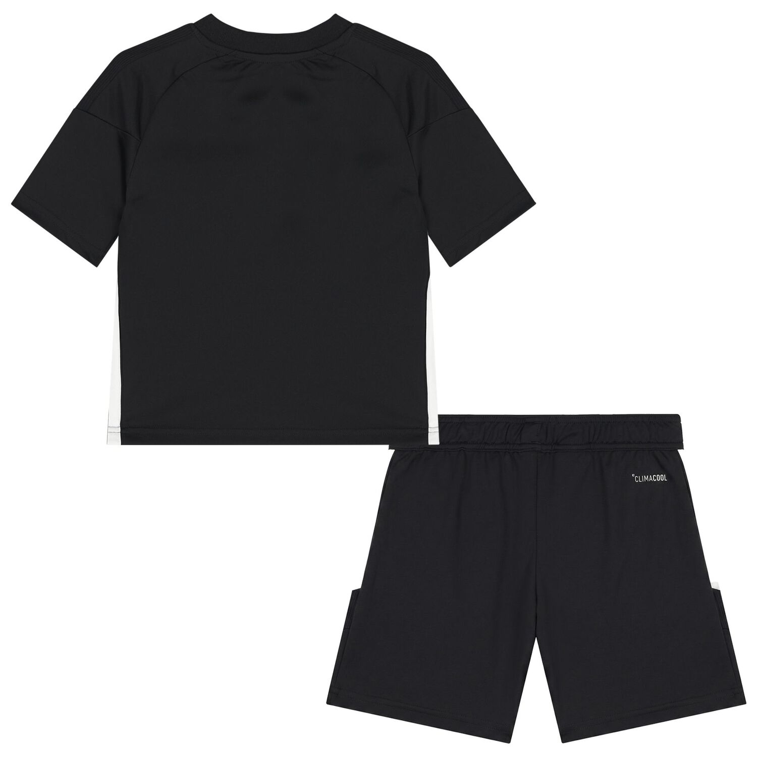 Boys Black Logo Shorts Set, 1, hi-res