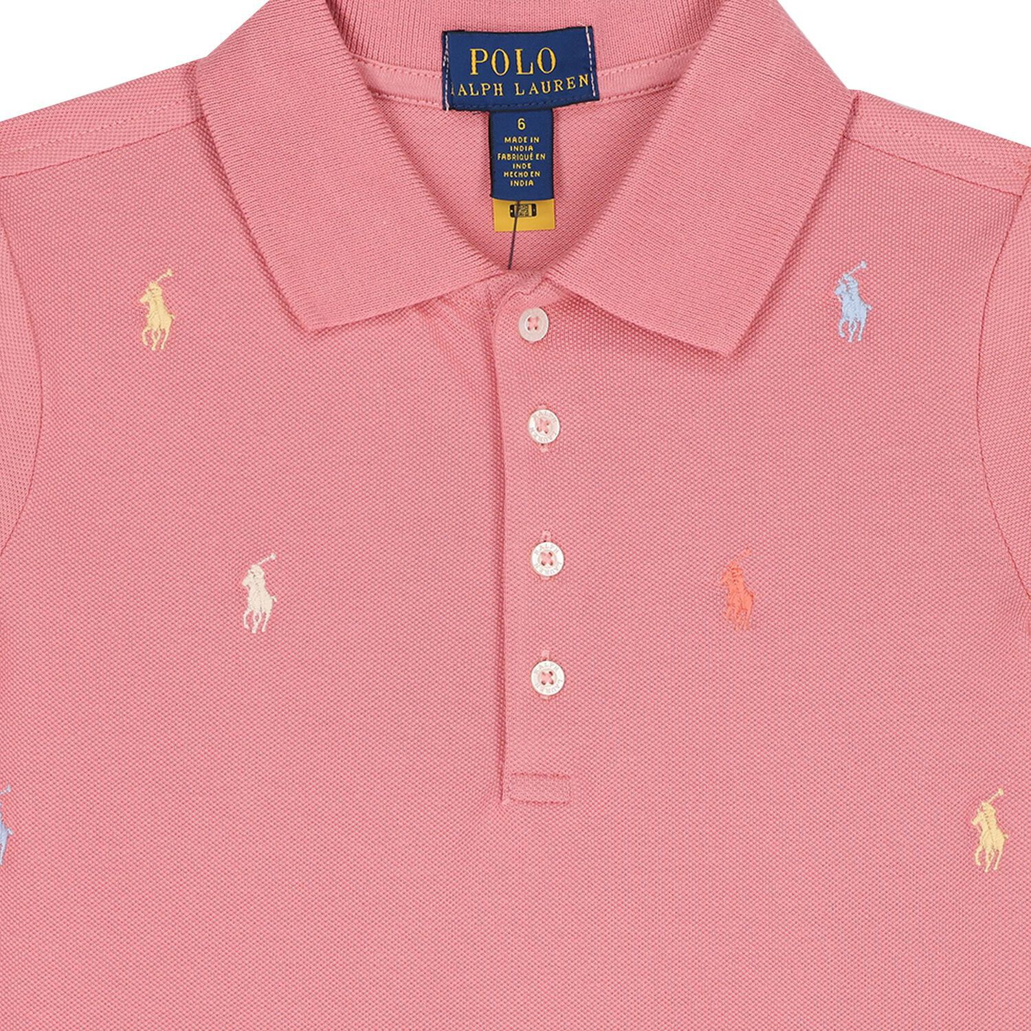 Girls Pink Logo Dress, 1, hi-res image number null