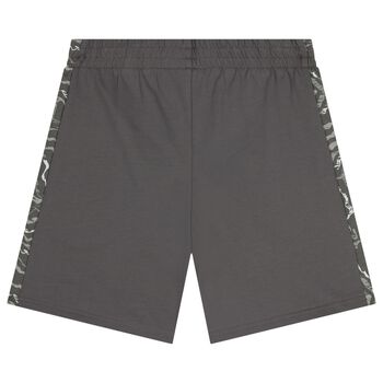 Boys Grey Logo Shorts