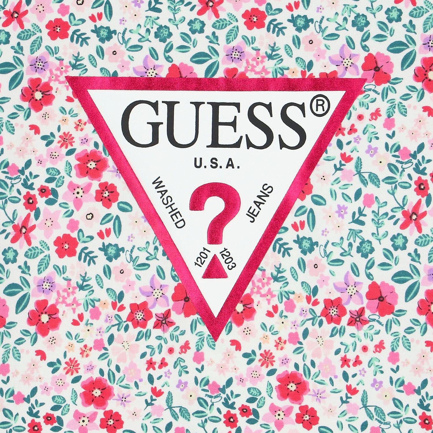 تيشيرت بنات بالشعار باللون الأخضر والوردى, 4, hi-res