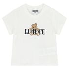 Younger White Teddy Bear Logo T-Shirt, 1, hi-res