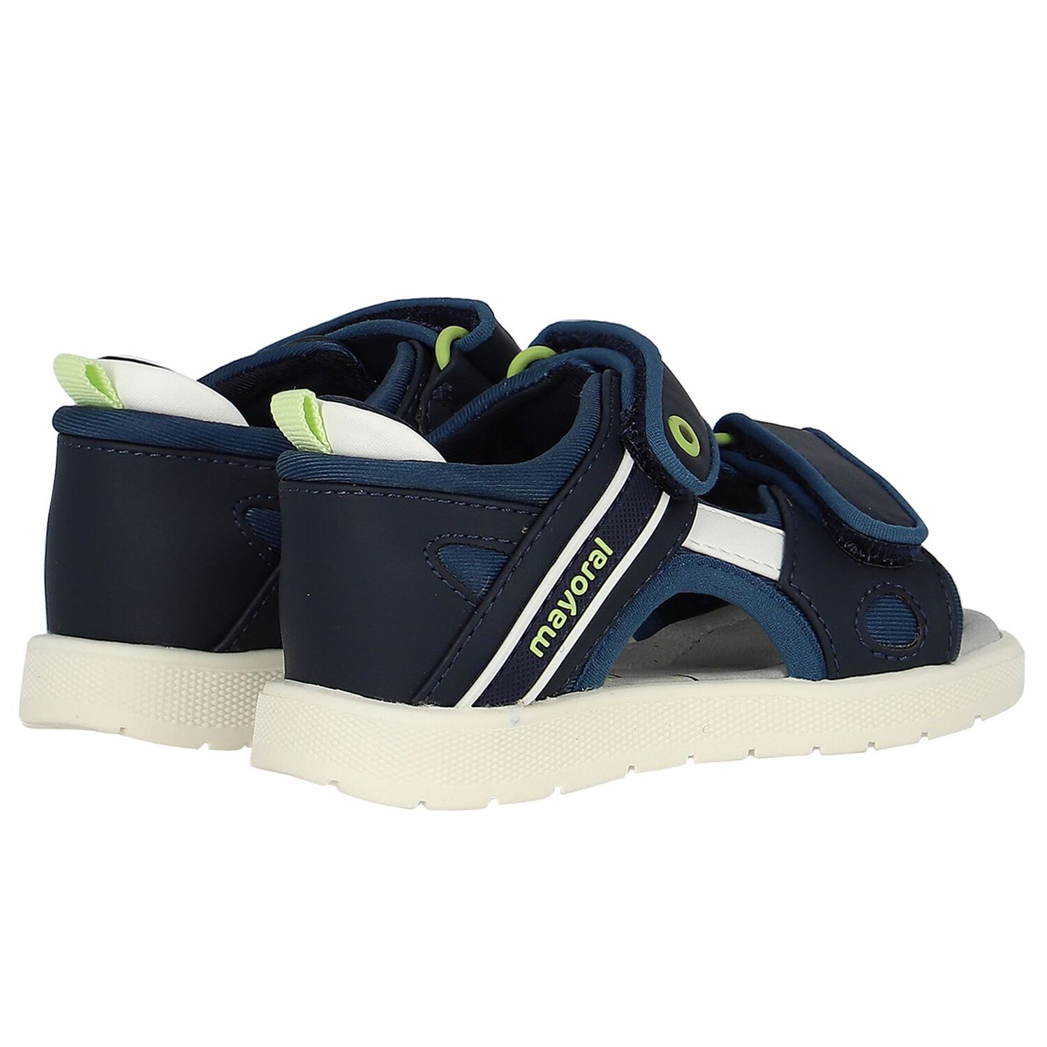 Younger Boys Navy Blue Sandals, 1, hi-res image number null