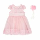 Baby Girls Pink Tulle Dress Set, 1, hi-res