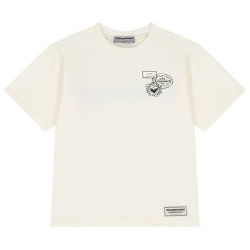 Ivory Logo Oversized Fit T-Shirt