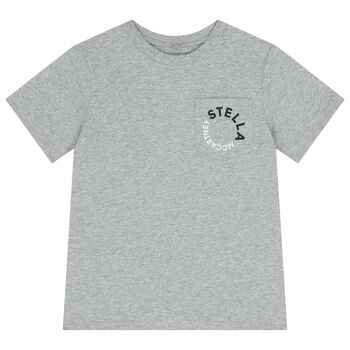 Boys Grey Logo T-Shirt
