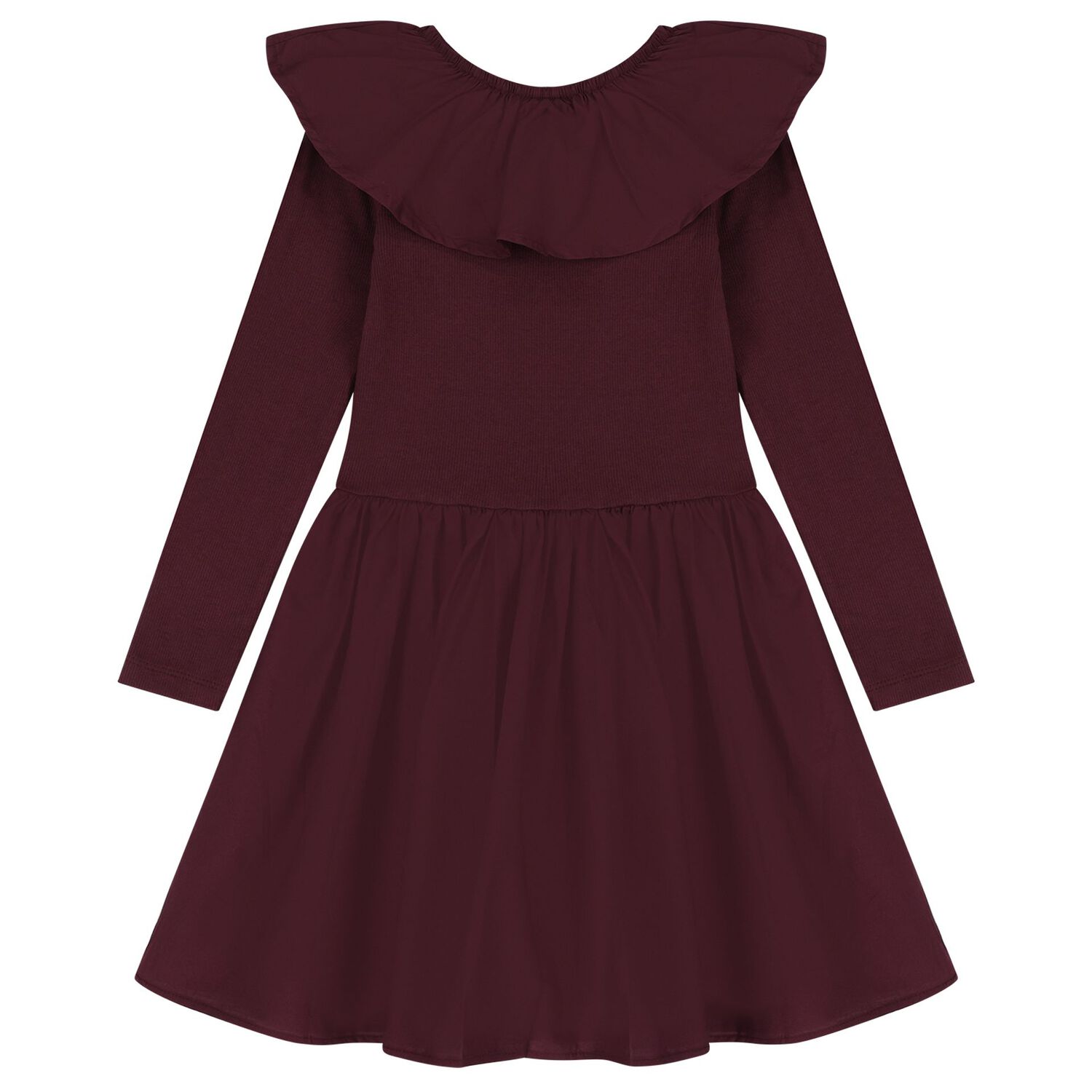 Girls Purple Ruffled Dress , 1, hi-res