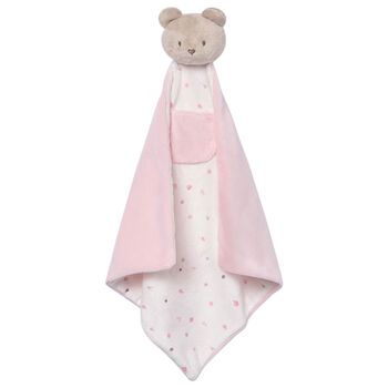 Baby Girls Beige & Pink Doudou Comforter