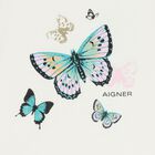 Younger Girls Ivory & Green Butterfly Shorts Set, 1, hi-res