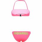 بيكيني بالشعار باللون الزهرى للبنات, 1, hi-res