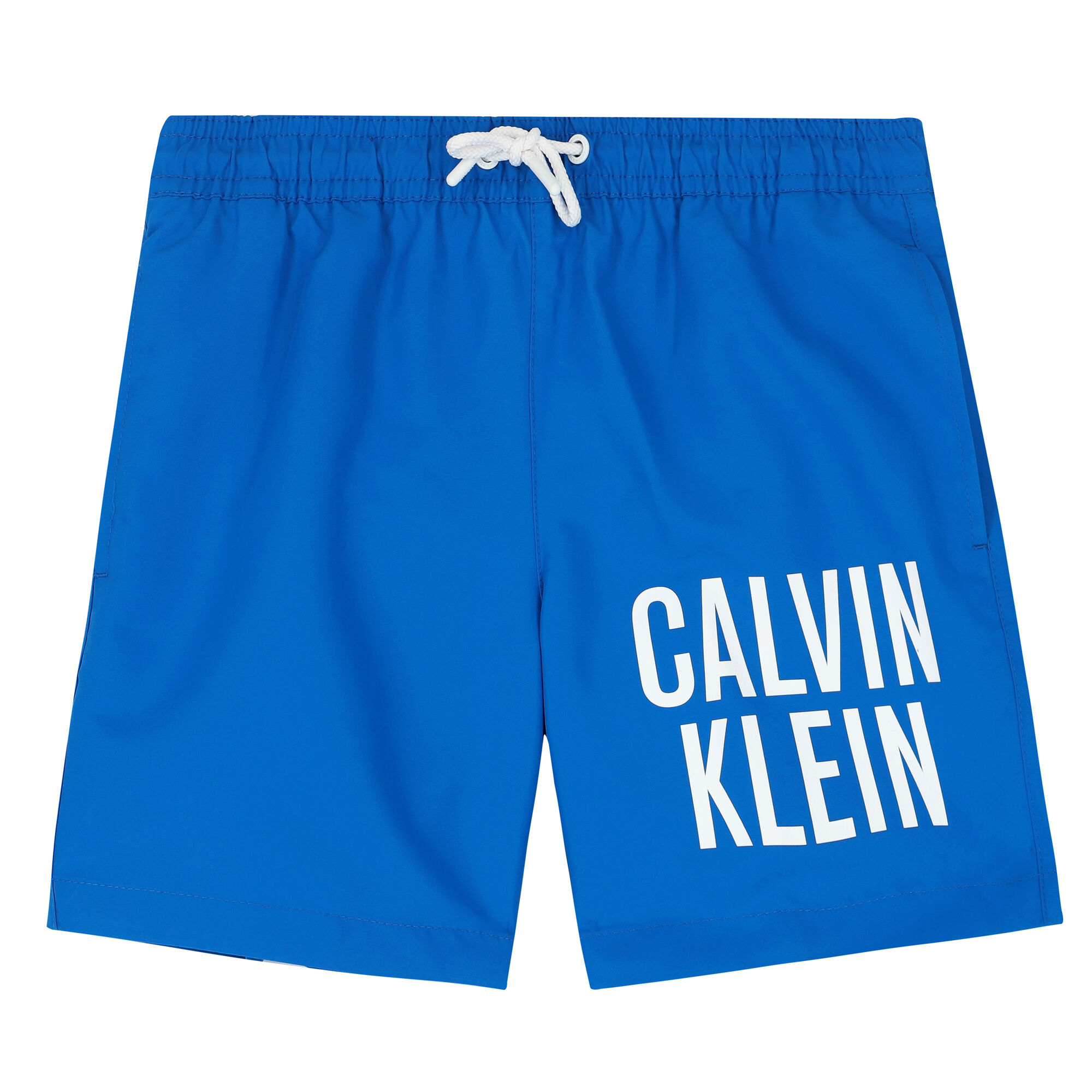 Calvin Klein Boys Blue Logo Swim Shorts Junior Couture UAE