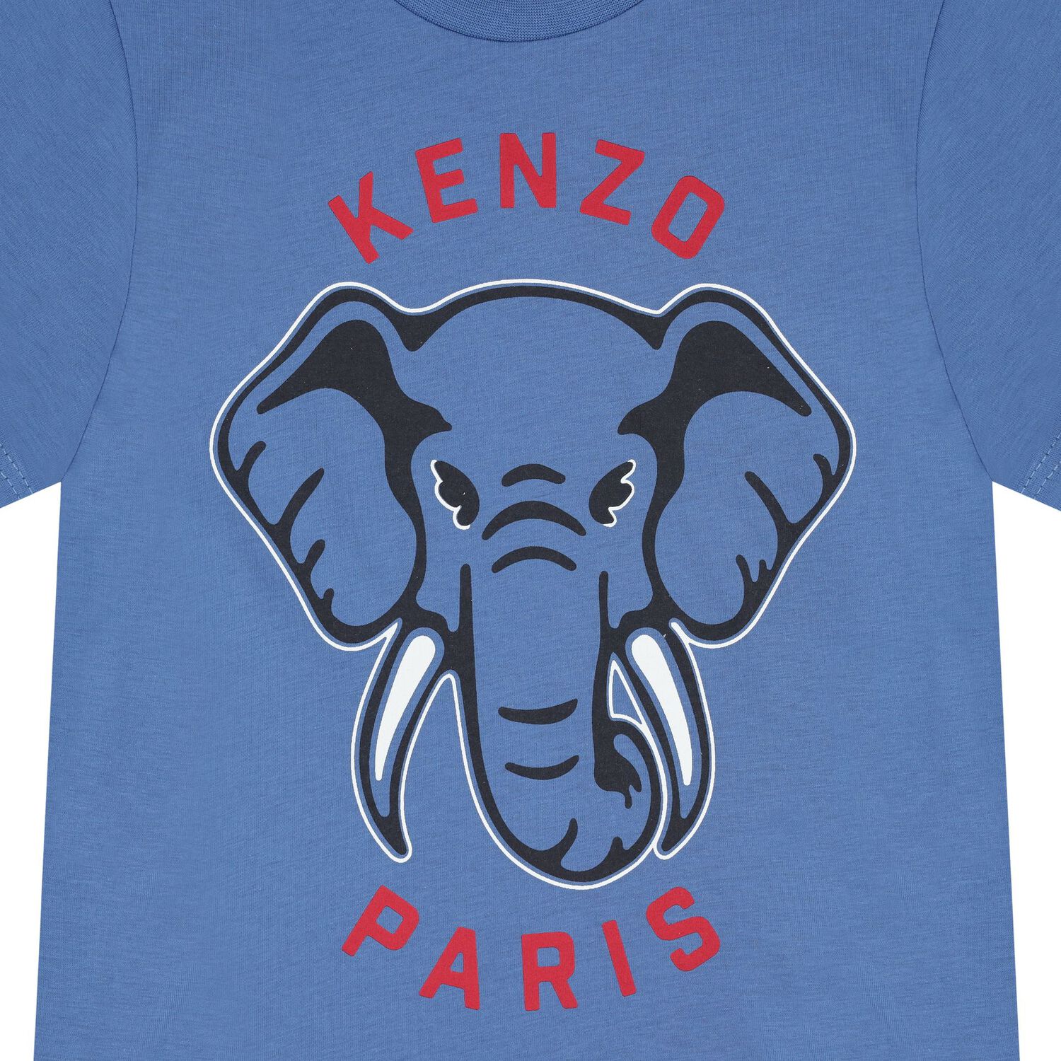Boys Blue Elephant Logo T-Shirt, 2, hi-res